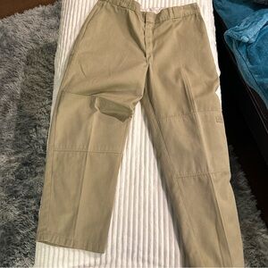 Dickies Men's Tan Double Knee Pants  40x32